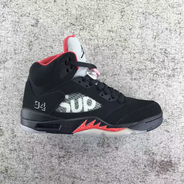 Authentic Air Jordan 5 Supreme x Black